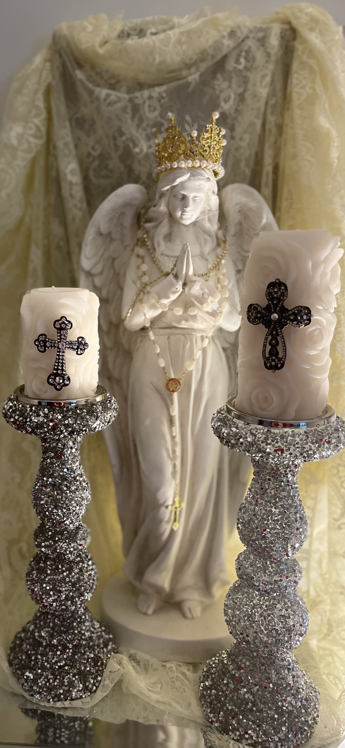Luxury Artisan Candle Holder with Candle