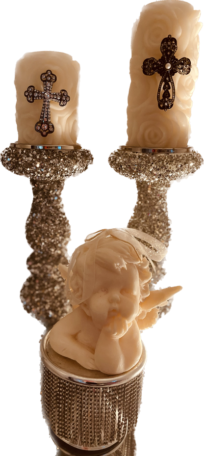 Luxury Artisan Candle Holder with Candle